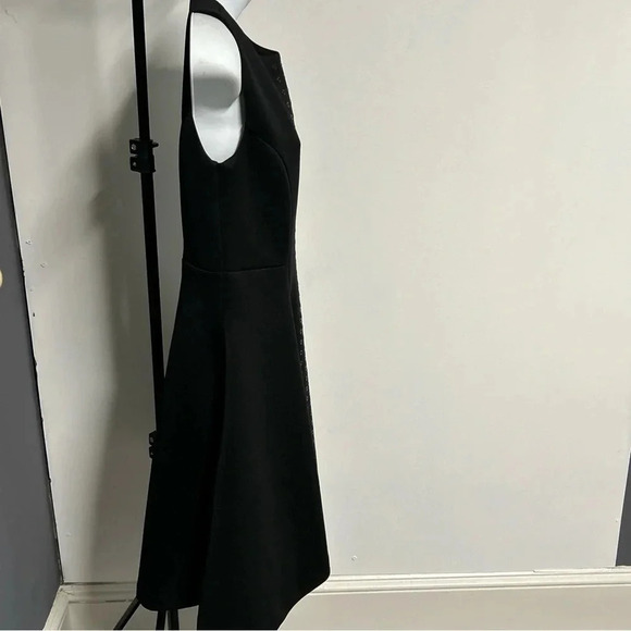 Philosophy Women’s Small Black Grommet Fit & Flare Scuba‎ Dress Cocktail Stretch - Picture 7 of 16